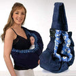 Carvallo Baby Carrier Sling for Newborns | Nursing Friendly & Adjustable | Comfortable & Washable | Blue or Pink Carvallo