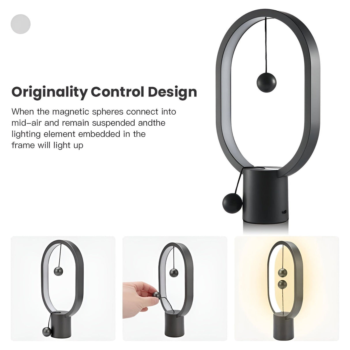 BalanceGlow Lampa - Dekorativ LED Mini Balance Nattlampa Carvallo