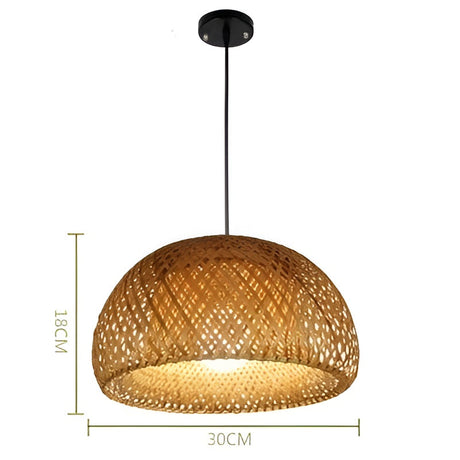 Rattanhänglampa – Stilfull bambulampa för matrum och vardagsrum Carvallo