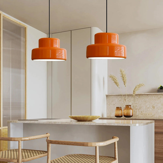 Bauhaus Vintage Orange Taklampa för Matrum Carvallo