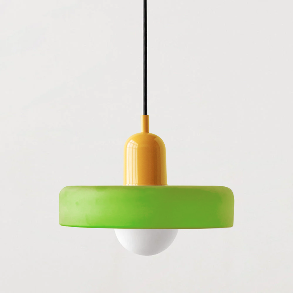Bauhaus Inspired Colorful Glass Pendant Lamp Carvallo