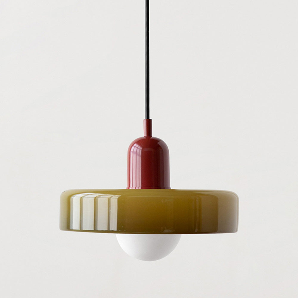Bauhaus Inspired Colorful Glass Pendant Lamp Carvallo