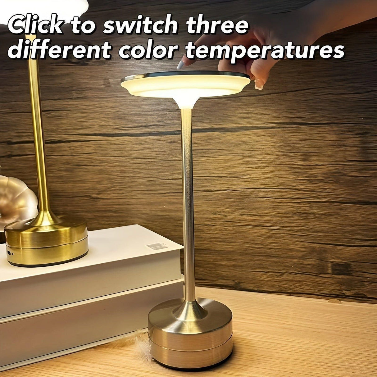 BeamEase Lampa - Uppladdningsbar Modern Trådlös Bärbar Skrivbordslampa Carvallo