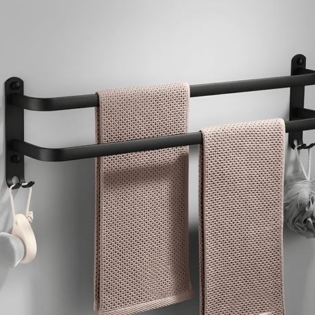 Carvallo-handtklædekrog AeroLine FlexRack | Pladsbesparende design med 3 stænger | Aluminium | Modern & Robust Carvallo