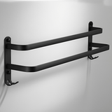 Carvallo-handtklædekrog AeroLine FlexRack | Pladsbesparende design med 3 stænger | Aluminium | Modern & Robust Carvallo