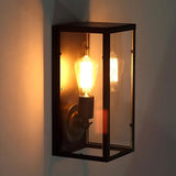 Vintage Loft Vägglampa i Metall och Järn Stil Carvallo