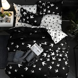 BlackBliss - Modernt Svart Sängklädesset Carvallo