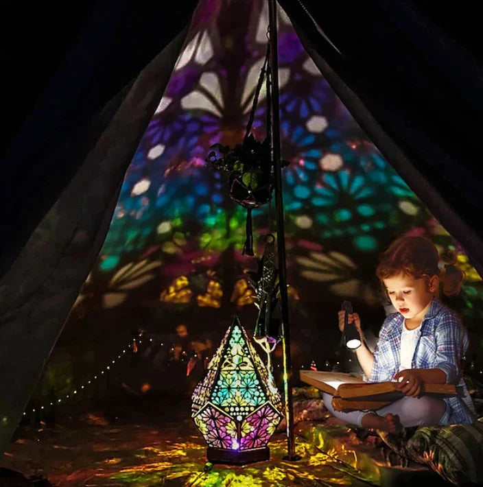 SerenGlow - Elegant orientalsk golvlampa Carvallo