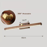 LumiMystic - Vägglampa av valnötsträ Carvallo