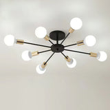 Svart Enkel Järn Multi-Huvud Krona Carvallo