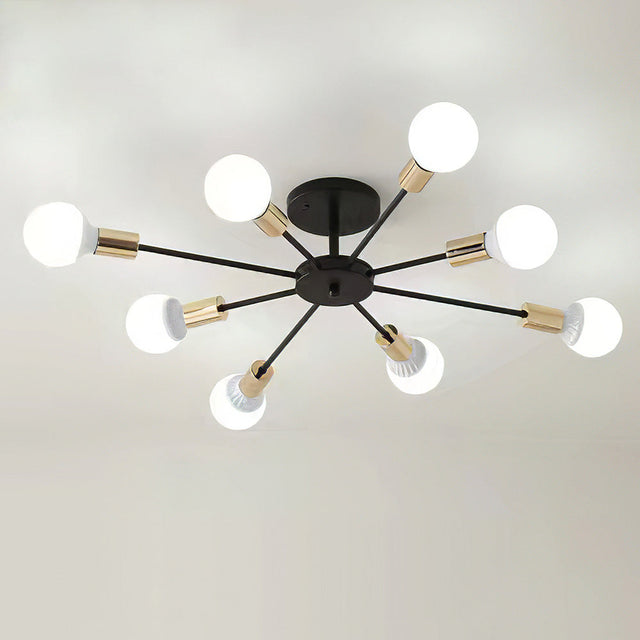 Svart Enkel Järn Multi-Huvud Krona Carvallo