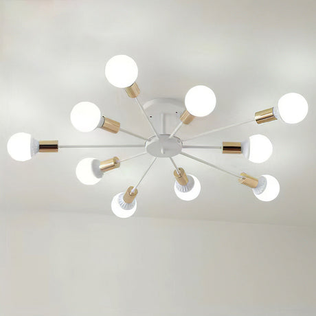 Svart Enkel Järn Multi-Huvud Krona Carvallo