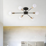 Svart Enkel Järn Multi-Huvud Krona Carvallo