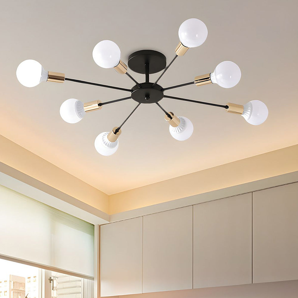 Svart Enkel Järn Multi-Huvud Krona Carvallo