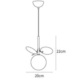 Glas Lampkjol Krona Lampa Personlighet Konst PVC Hänglampa Carvallo
