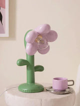 FloraGlow - Blomformad LED Bordslampa med LED-lampa – Kreativ Nattlampa Carvallo