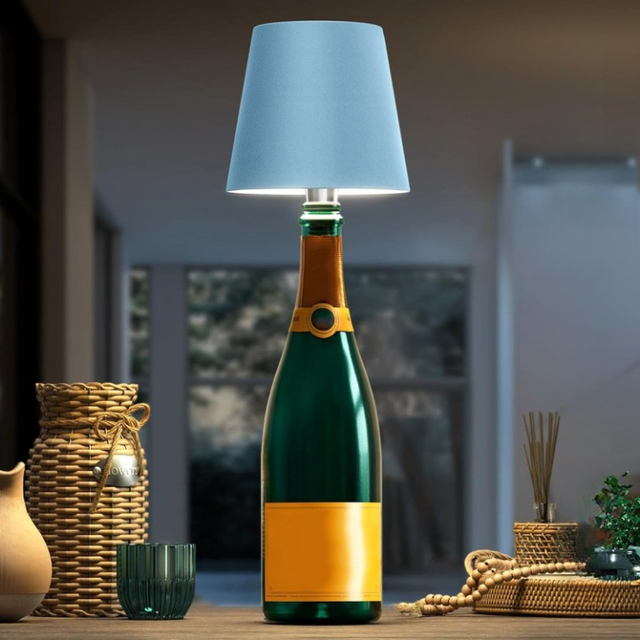 GlowBottle - LED Flee lamp med Dimbart Touchkontroll, Trådlös och Uppladdningsbar Carvallo