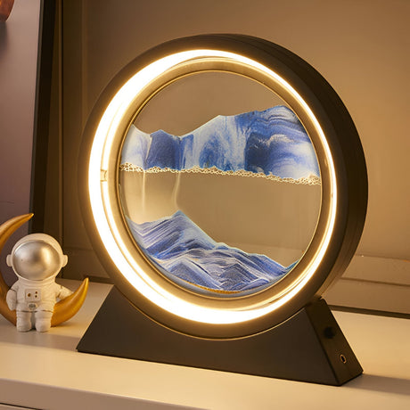 Carvallo – Dynamisk LED Bordslampa med Rörlig Sandkonst Carvallo