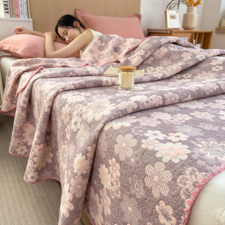 Reverie Floral Cotton Gauze Blanket Carvallo
