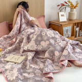 Reverie Floral Cotton Gauze Blanket Carvallo