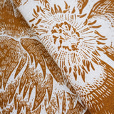 Pä Peacock Flower Boho Blommig Duk med Fringed Carvallo