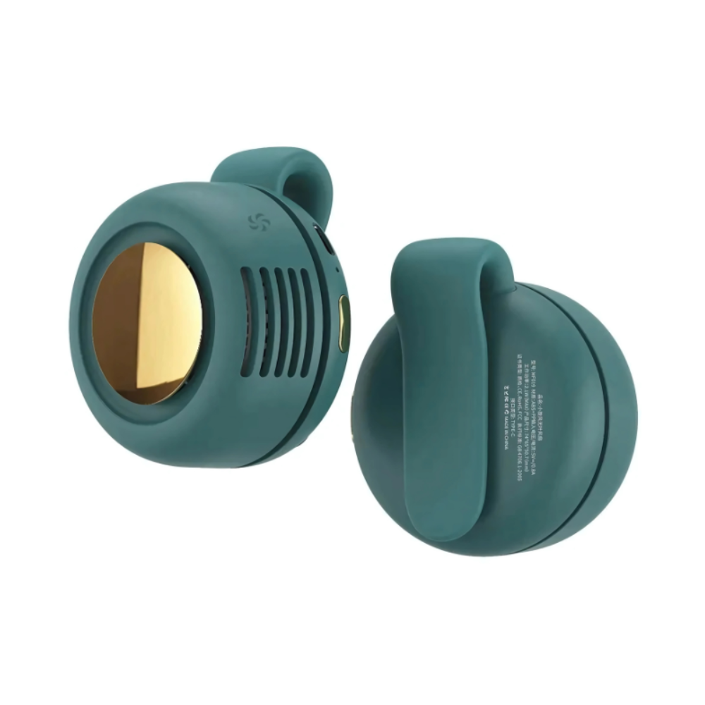 Bärbar bladlös nackfläkt - Tyst 360° handsfree personlig kylning MILA Sverige