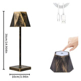 BrightLuxe Lampa - Vintage Återuppladdningsbar Trådlös LED Bordsnummer för Hemmet Carvallo