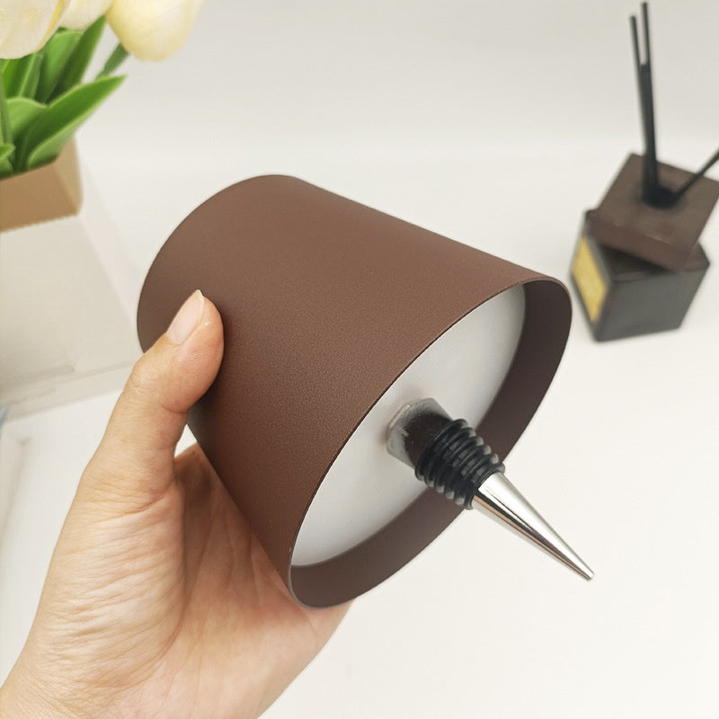 Flasklampa Metallbordslampa Carvallo