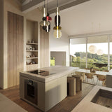 LumiSphere Light - Modern Färgat Glas LED Pendellampa Carvallo