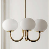 Modern Bubble Chandelier | Rosa Glas & Guld Finish | 19.69" Pendellampa | Stilfull Hem Accent Carvallo