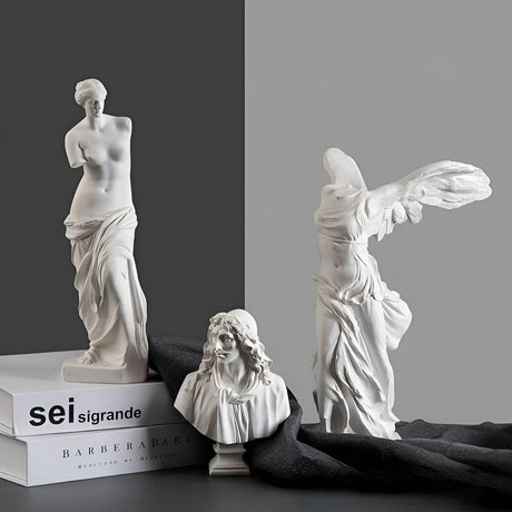 Angel Wing - Elegant Grekisk Segergudinna Karaktärsstaty Carvallo