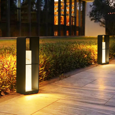 Utomhus Golvlampa Metall Solenergi LED Ljus Carvallo