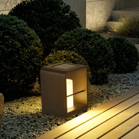 Utomhus Golvlampa Metall Solenergi LED Ljus Carvallo
