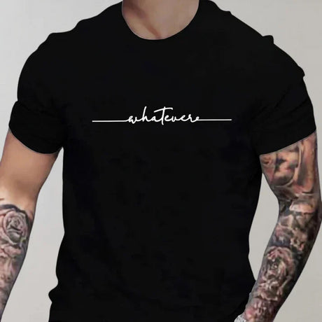 Herr T-shirt Avslappnad Rund Halsringning 100% Bomull Bellasverige