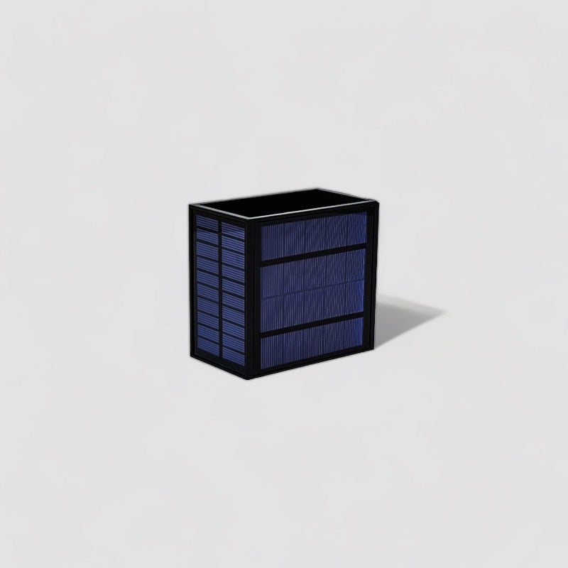 Carvallo Solar Utomhusvägglampa med rörelsesensor | Väderbeständig & Energibesparande | Varmvit | Kompakt Format Carvallo