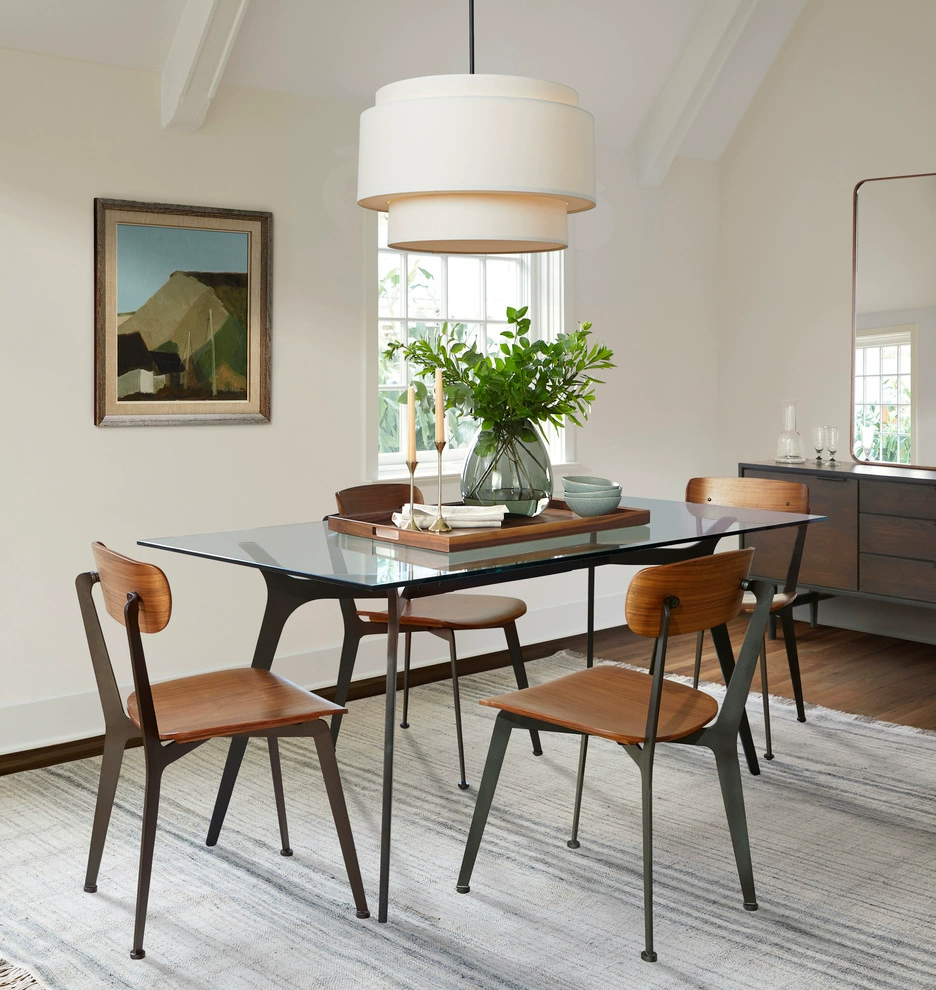 Bauhaus Beige Flerskiktad Linne Trommel Hänglampa Carvallo