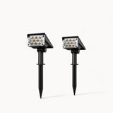 Trådlös LED solcells trädgårdsspotlight Deluxe för enkel belysning Carvallo