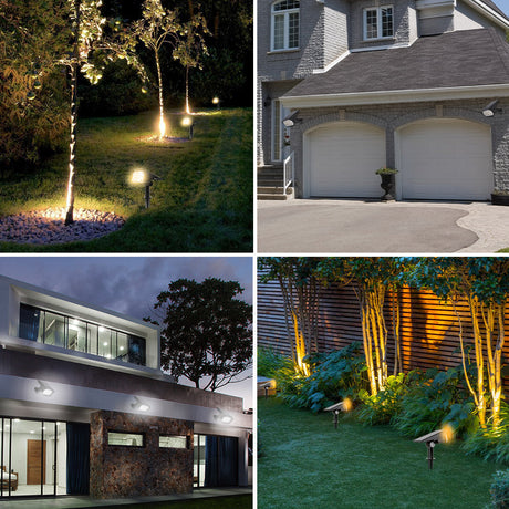 Trådlös LED solcells trädgårdsspotlight Deluxe för enkel belysning Carvallo