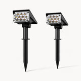 Trådlös LED solcells trädgårdsspotlight Deluxe för enkel belysning Carvallo