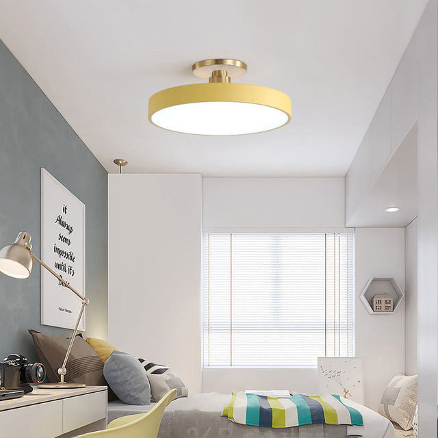 Modern Koncis Cirkulär LED Semi Flush Mount Taklampa 50cm Carvallo