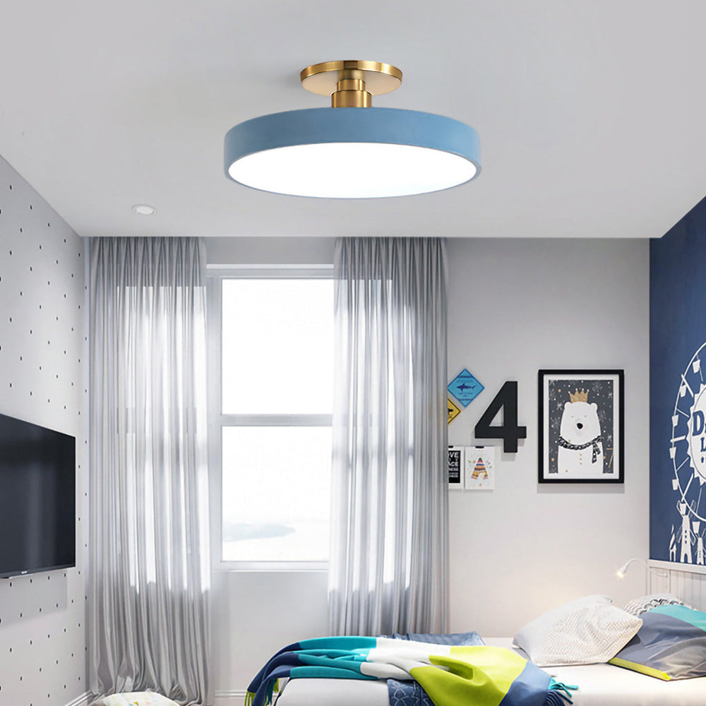 Modern Koncis Cirkulär LED Semi Flush Mount Taklampa 50cm Carvallo