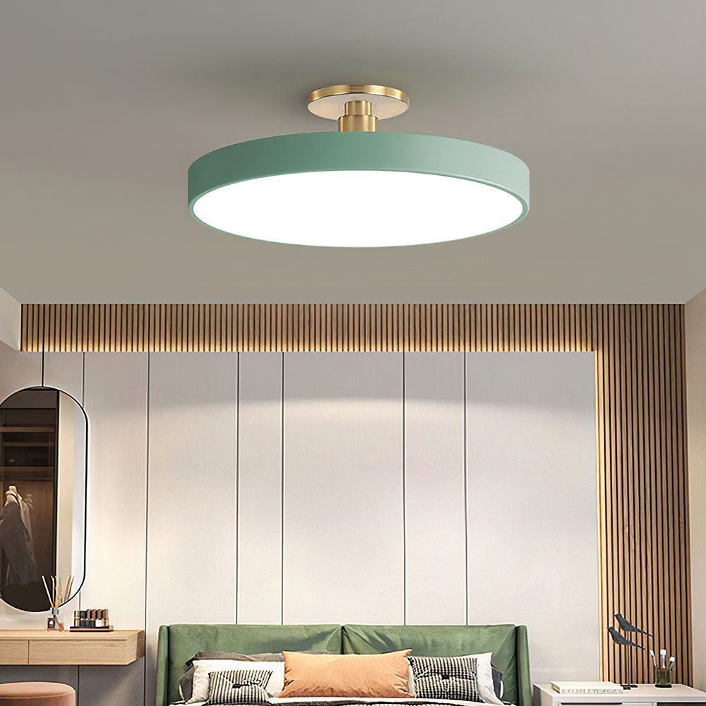 Modern Koncis Cirkulär LED Semi Flush Mount Taklampa 50cm Carvallo