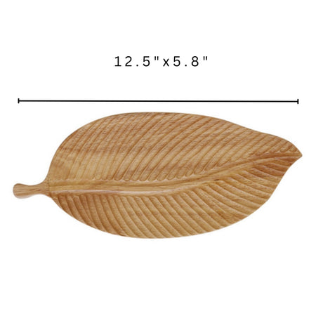 Rustik Leaf Träserveringsfat Carvallo