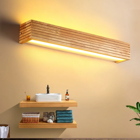 Vägglampa Modern Trä LED Armatur Carvallo