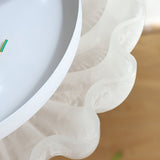 Elegant Vit Glaskrona Carvallo