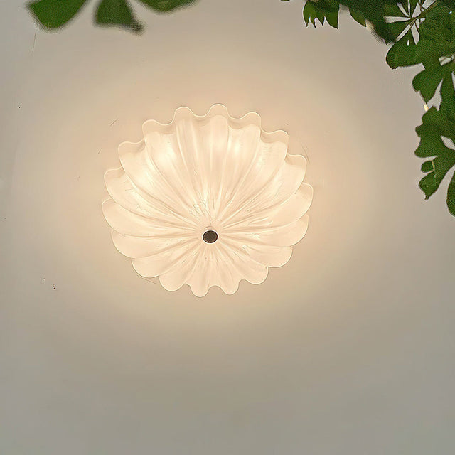 Elegant Vit Glaskrona Carvallo