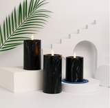 LED Flameless Marmor Ljus 3-Piece Set Carvallo