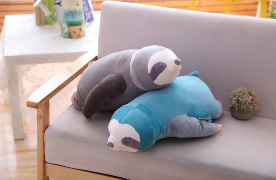 Plush Toy Mjuk Sloth Kudde för Barn Carvallo