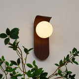 AuraWood Light – Retro trä-akrylglas LED vägglampa Carvallo