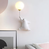 CartoonBear Vägglampa - Teddy-björn Cartoon Vägglampa för barnrum Carvallo
